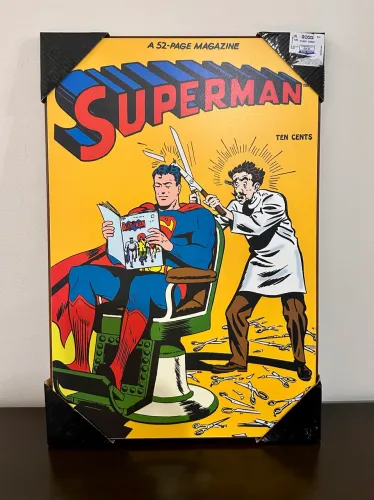 Quadro Capa de Gibi - Super Homem 
