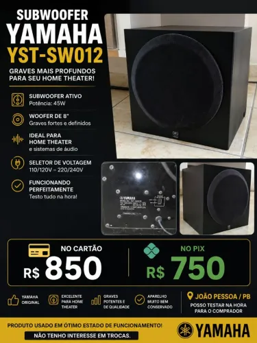 SUBWOOFER YAMAHA YST-SW012