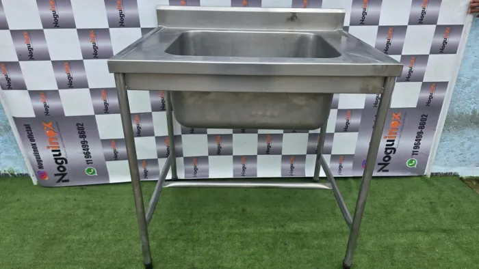 Pia tanque inox industrial