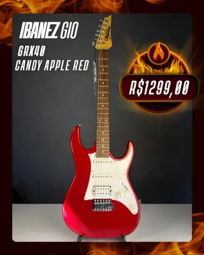 Guitarra Ibanez GRX40 Candy Apple NOVA