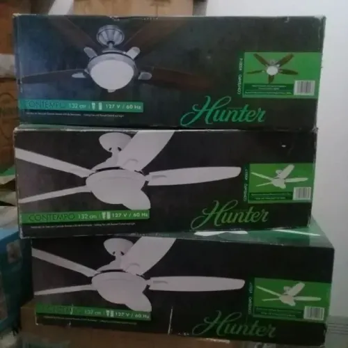 VENTILADORES DE TETO HUNTER NOVOS