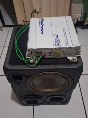 Caixa de som/trio + potência uso interno