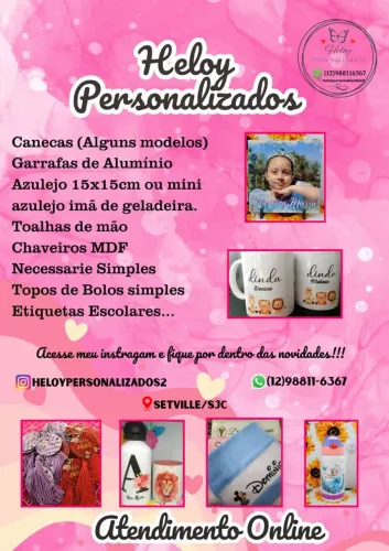Personalizados prestes para todas ocasiões !!!