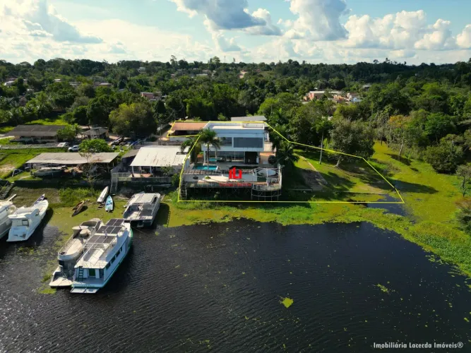 CASA DUPLEX AS MARGENS DO RIO EM MANAUS, CASA DE LAZER, Pier e Piscina Borda Infinita no T