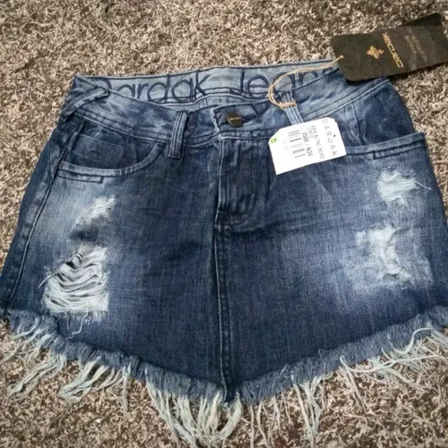 Saia jeans curta