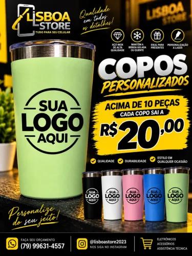 Copo térmico personalizado 
