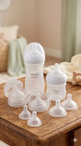 Mamadeiras pétalas Phillips avent com 6 bicos