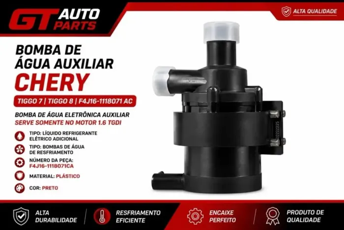 Bomba De Água Eletronica Auxiliar Chery Tiggo 7 8 F4j1611180