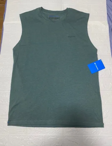 Regata Columbia Masculina Verde Mesclado Tam G Nova com Etiqueta