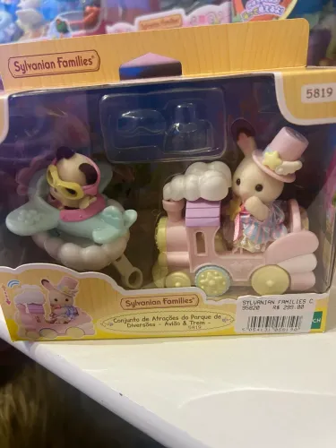 Sylvanian families panda e coelhinho 