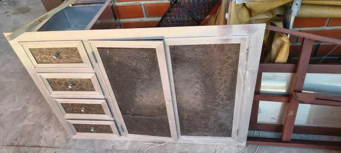 Armário de cozinha de alumínio