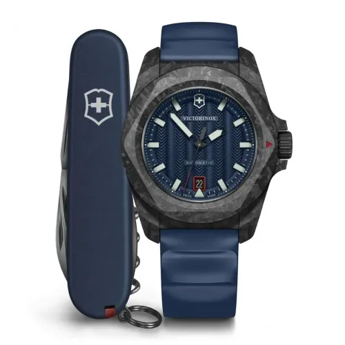 Relógio Victorinox Inox carbono automático 242022 novo