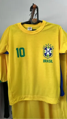 Camisa Brasil Infantil Amarela
