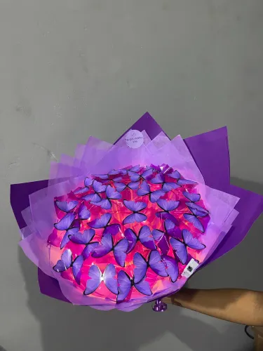 Buquê de borboletas com Led 