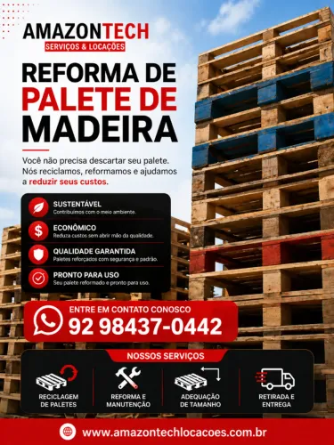 REFORMA DE PALETE DE MADEIRA - MANAUS