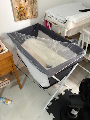 Berço portátil + ninho redutor + redutor de bebê conforto 