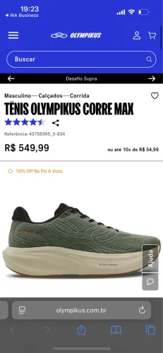 TÊNIS OLYMPIKUS CORRE MAX N 41