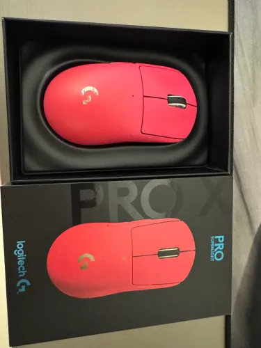 Mouse logitech G pro X Superlight edição magenta 