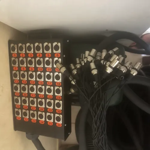 Medusa 36 vias profissional combo conector xlr numerado 30 metros 