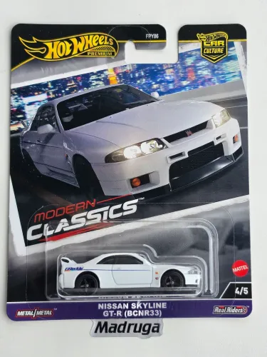 Hot Wheels Premium Nissan Skyline Gtr R33 Greddy 6TT Modern Classics Gt-r