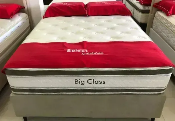 Colchão Herval Big Class + Base box Casal 138x188x73 - Select Colchões