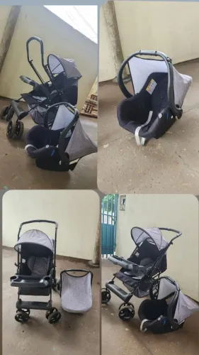 Carrinho de bebê e bebe conforto 