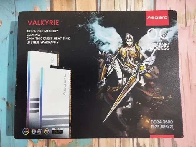 Memória RAM Asgard 16GB (2x8GB) DDR4 3600MHz CL18 Branca - Kit Dual Channel