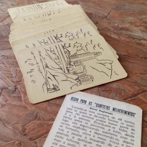 Antigo Jogo de Cartas Quartetos Melhoramentos (incompleto)