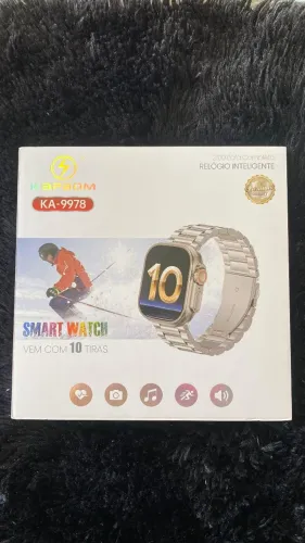 Relógio inteligente smartwatch watch com 10 pulseira 