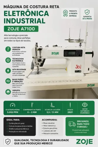 Maquina de costura reta zoje