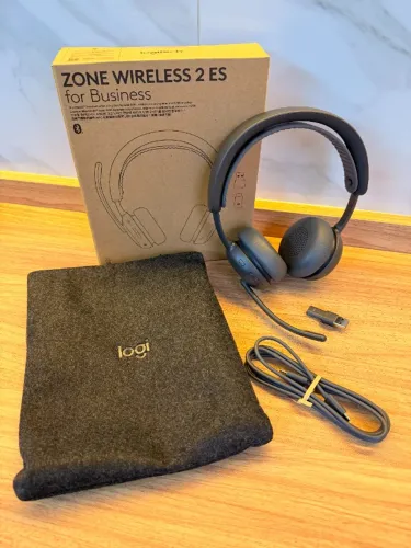 Headset Logitech Zone Wireless 2 ES for Business - Grafite | PN 981-001499