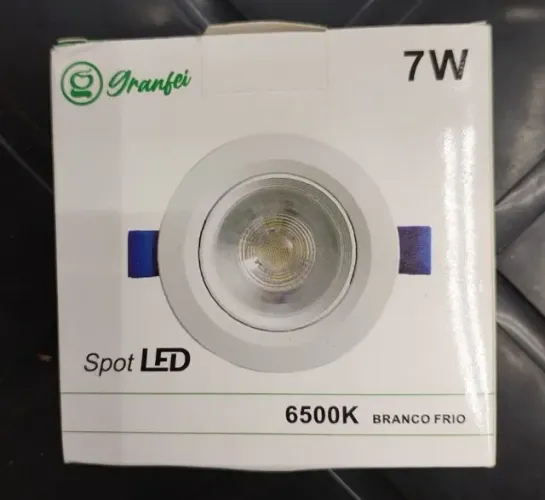 Spot LED Direcionável Redondo 7W 6500K Branco Frio Granfei