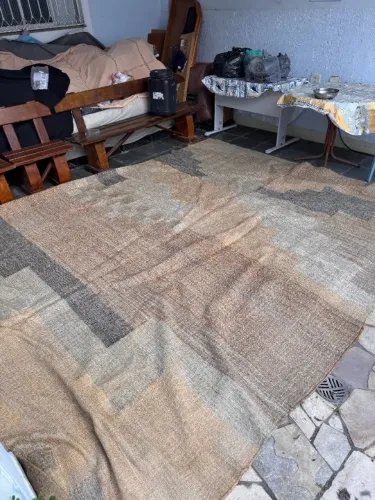 Tapete decorativo grande estilo boho / rústico - impecável