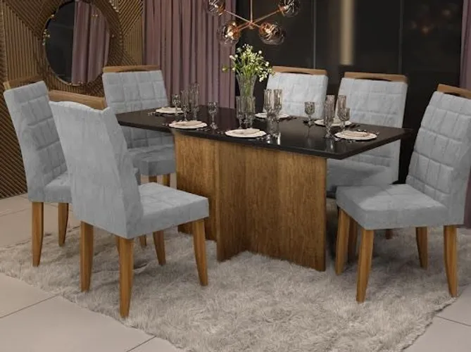 Sala Mesa de Jantar 06 cadeiras