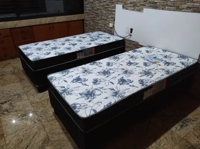 Cama Box + Colchão Solteiro Gazin! Pronta entrega e frete grátis!
