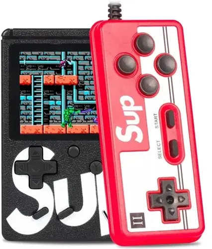 Vídeo Game Portátil 400 Jogos Internos Mini Game Sup Com Controle - Cores Variadas