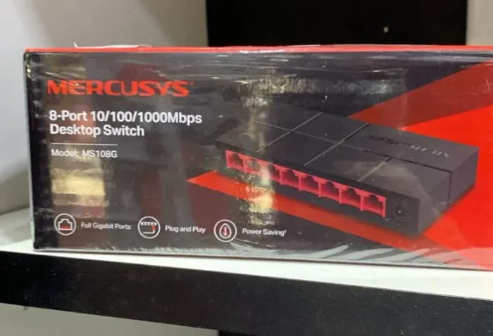 Switch Mercusys Gigabit, 10/100/1000Mbps, 8 Portas - MS108G  Loja Coimbra Computadores