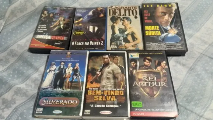 7 Filmes Vhs De Ação / Policial - Lote 3 - Ver Descrição