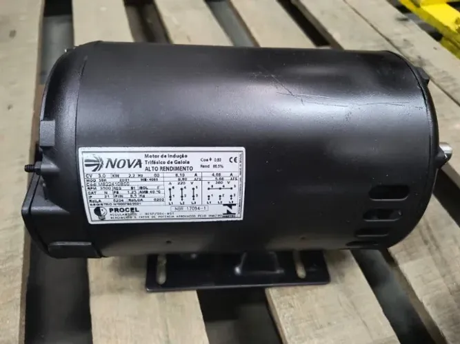 Motor Elétrico Nova Motores 3 CV 2 Polos Trifásico Seminovo
