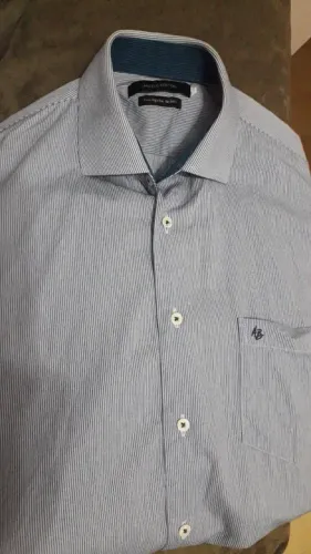 Camisa Angelo Bertoni nº 2 puro algodão manga curta masculina seminova