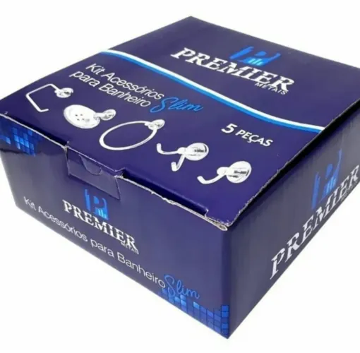 Kit para Banheiro 5 Peças , Aço inox e Alumínio,NOVO