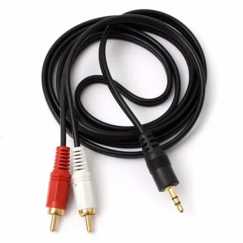 Cabo P2 x 2 RCA 1.5m (Um metro e meio)