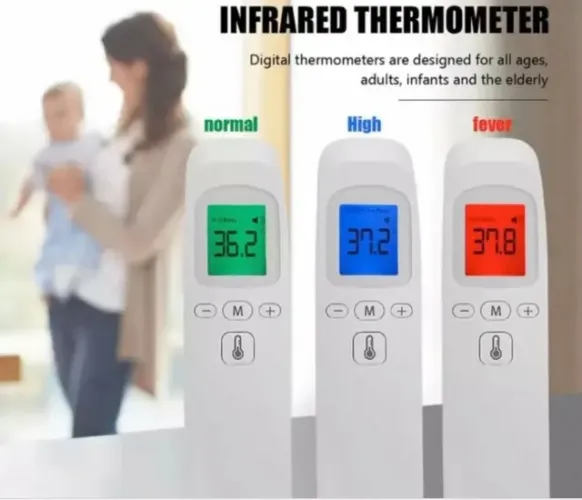 Termômetro Laser Adulto/Infantil Distância Infravermelho Medidor Temperatura  COD-AP164  