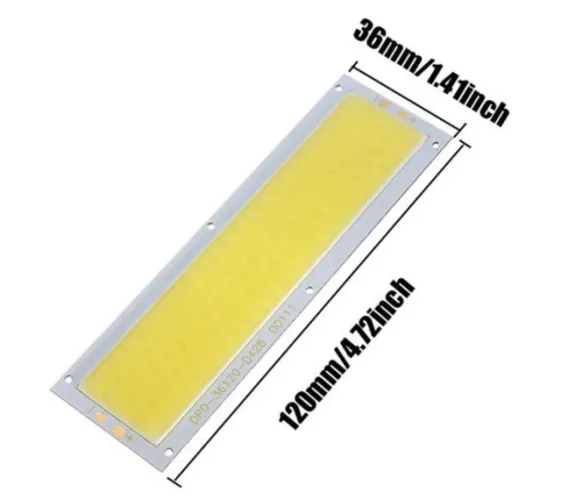 Barra De Led 12V-24V 1000LM 10W  Alta Potência Chip Lâmpada Branco frio COD-CP73    Arduin