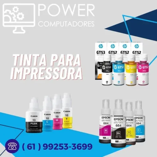 Tinta para Impressora HP / Epson / Canon