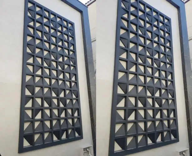 Revestimento de Parede Triangular Moderno - Tijolo decorativo 