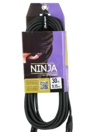 Cabo microfone Santo Angelo Ninja LW B XLRM x XLRF 30ft - 9,15 metros.