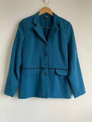 Conjunto alfaiataria feminino azul tam 40 Franz Seravia