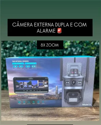 CAMERA EXTERNA DUPLA E COM ALARME