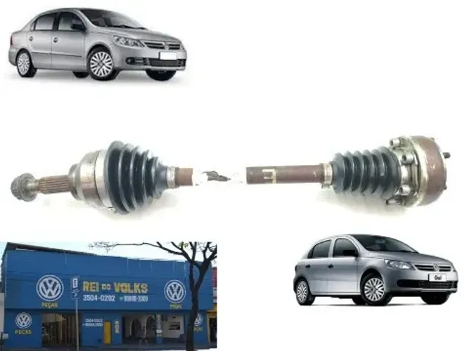 Semi eixo esquerdo para Gol e Voyage G5 e G6 2009 a 2016 1.6 8V
